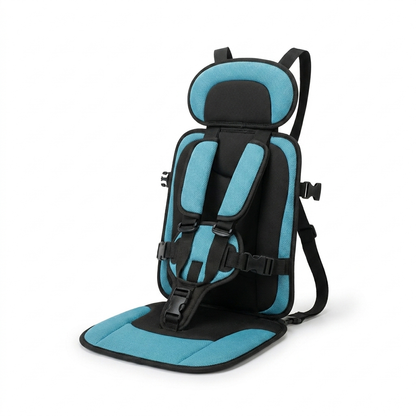 Foldable travel seat cushion folded into its carry shape
