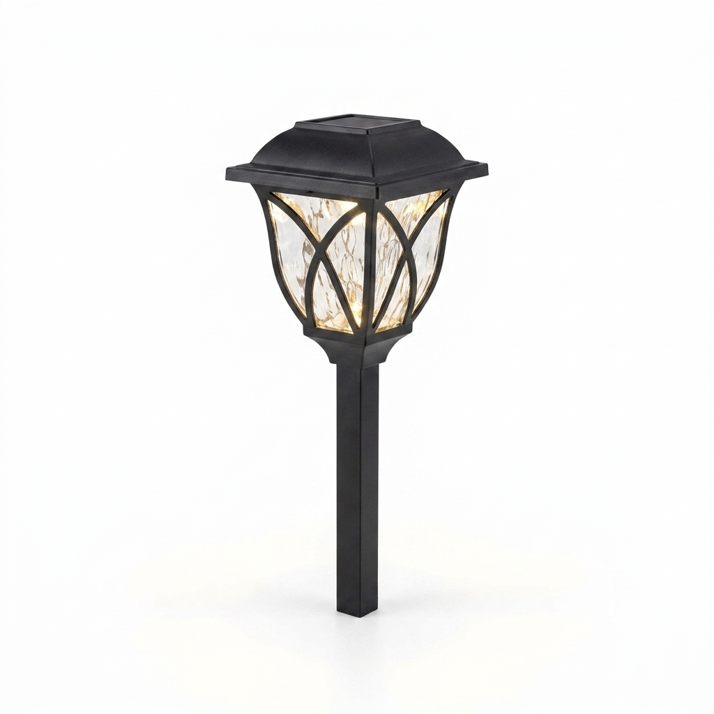 Solar pathway lights, six-pack with ground stakes
