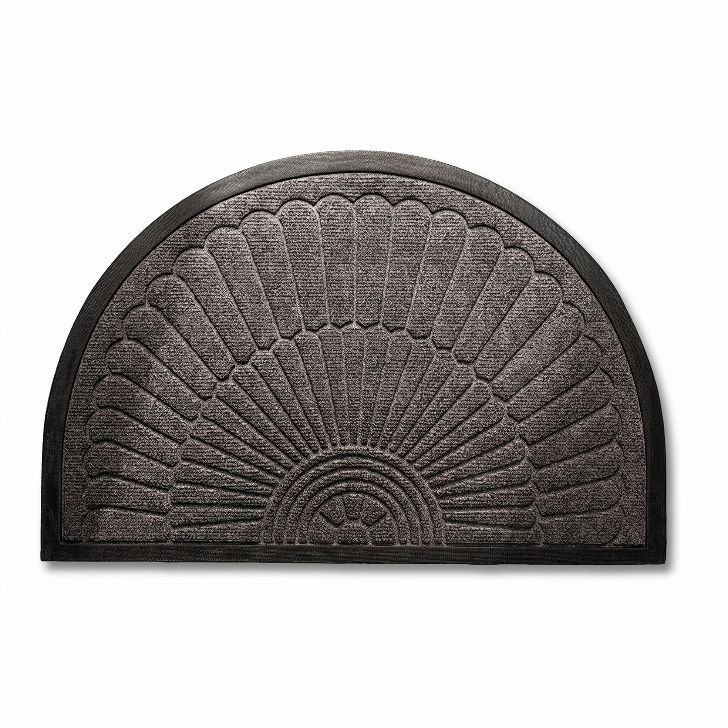 Semi-Circle Non-Slip Rubber Door Mat