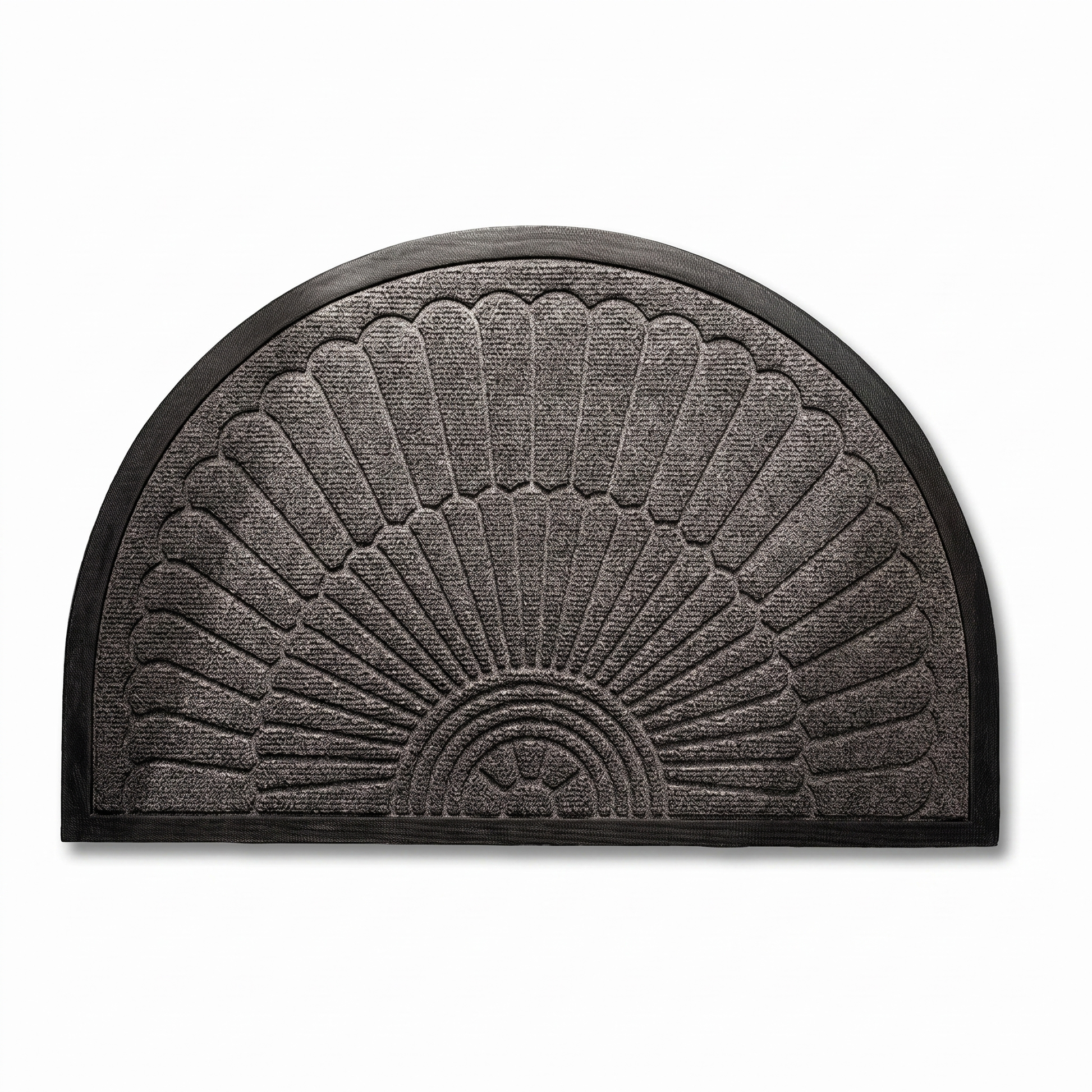 Semi-Circle Non-Slip Rubber Door Mat