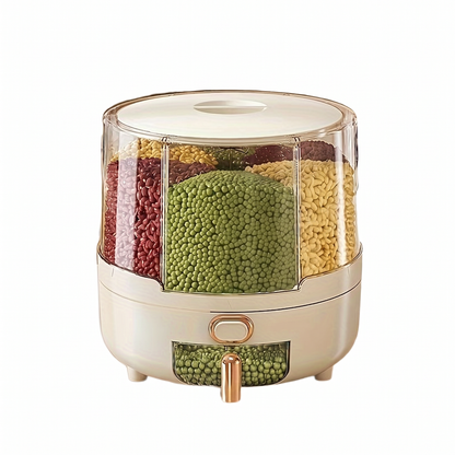 Rotating Airtight Food Storage Container
