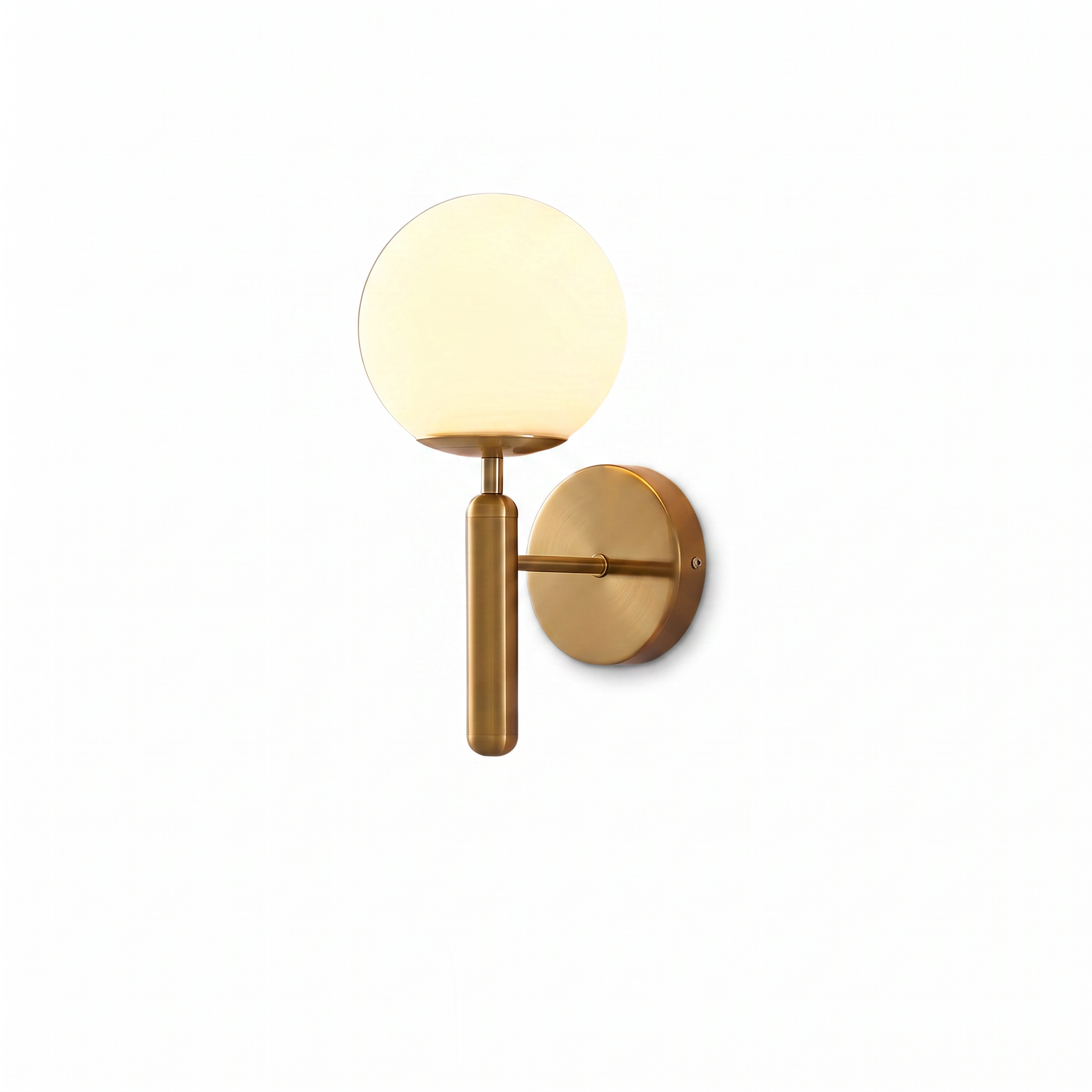 Modern Glass Globe Wall Sconce