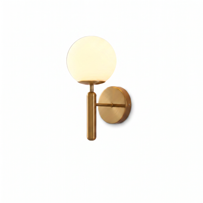 Modern Glass Globe Wall Sconce