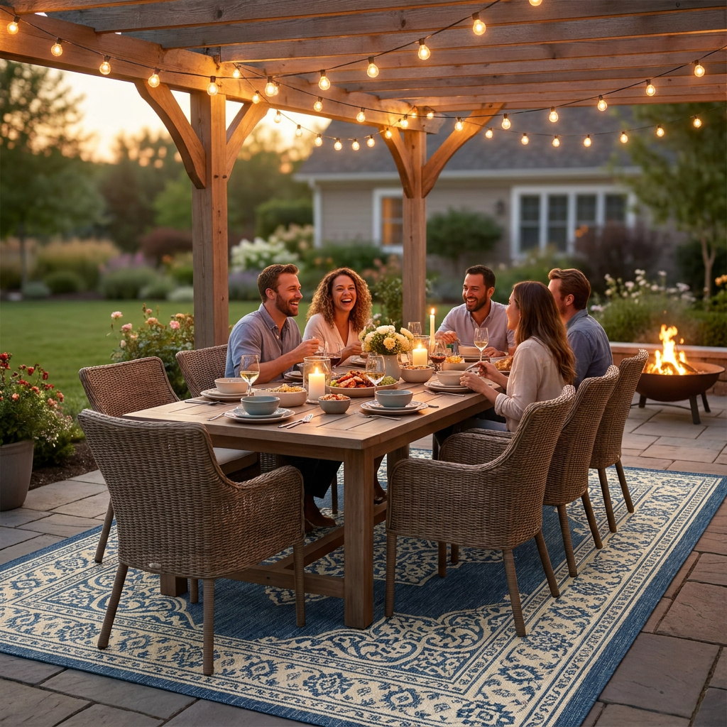 Outdoor Patio Rug lifestyle 2